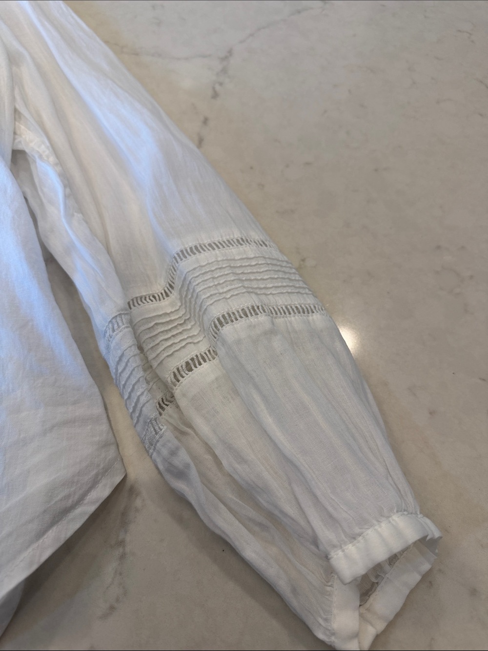 Trovata Birds of Paradise White Blouse Size Large - Picture 4 of 8